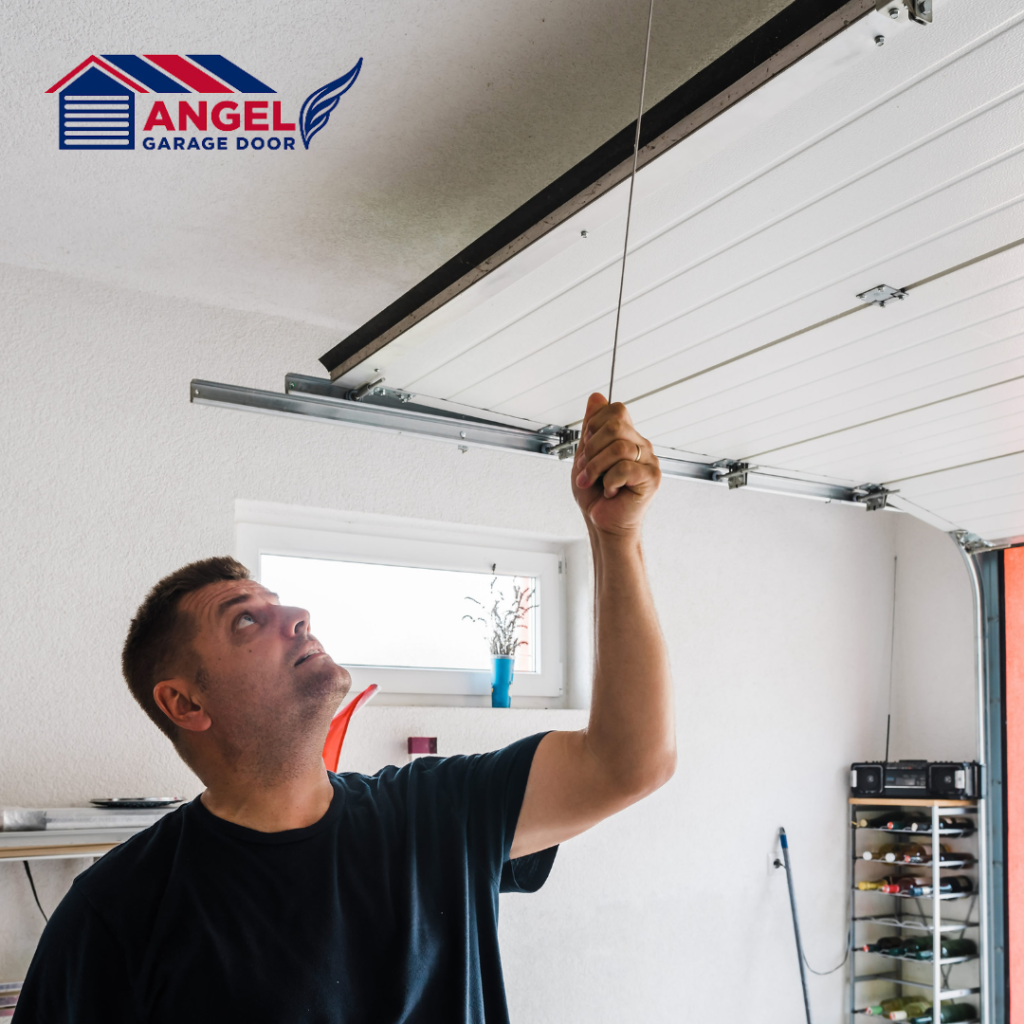 San Diego Garage Door Technician servicing a residential customer in san diego